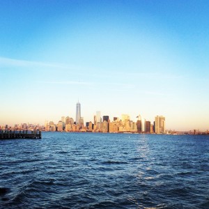 View of the City of New York from the Liberty island